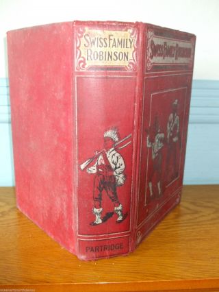 The Swiss Family Robinson C1915 Illustrated Hard Back Vintage Book Children