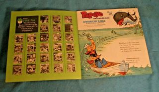 Popeye The Sailor Man Peter Pan Book & Record 1969 Vintage 3