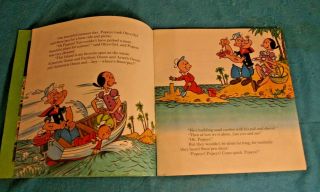 Popeye The Sailor Man Peter Pan Book & Record 1969 Vintage 4