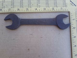 Vintage Hinsdale Tools 3/4 " X 25/32 " Steel Double Open End Wrench No.  4