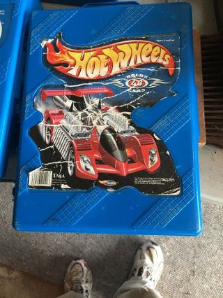 3 Vintage 1999 & 2002 Mattel Hot Wheels - 48 Car Carry Case 2