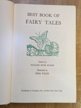 1957 Best Book of Fairy Tales Doubleday HC Illustrated 1st Edition 4