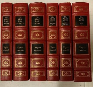 Easton Press Six Volume Books Set Winston S Churchill’s The World Crisis