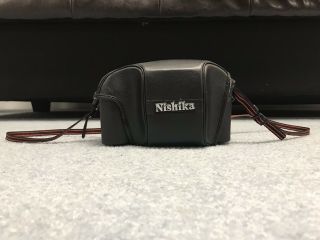 Wonderful Nishika n8000 3d 35mm Quadra Lens Camera w/ Case & Strap 8