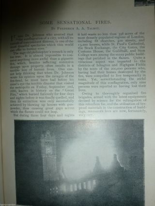 Fires Rare Old 1898 Photo Article Montreal Exeter Theatre Cripplegate Fire 3