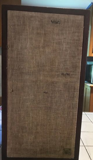 Vintage Ar 4x Speaker Paperwork On Back Acoustic Research