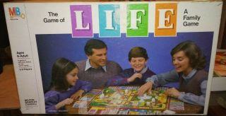 Vintage 1985 The Game Of Life Boardgame Milton Bradley 100 Complete Game