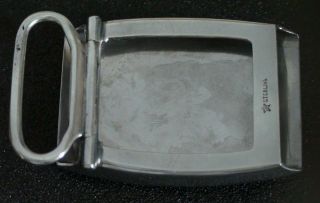 Vintage Sterling Silver Belt Buckle by Ballou 2