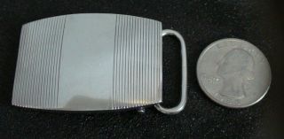 Vintage Sterling Silver Belt Buckle by Ballou 4