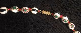 Vintage Murano Glass Beads MILLEFIORI CLASSIC NECKLACE 16.  5” 4