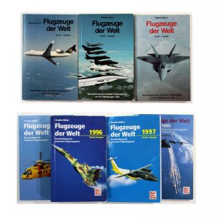 1990s German Observer Books Flugzeuge Der Welt Aircraft Of The World W Green X7