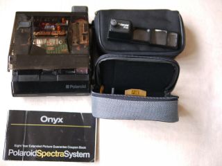 Polaroid Spectra Onyx Instant Camera Kit W/ Rare Accessories