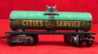 Vintage O Gauge Scale Scox 2532 Cities Service Tanker Car Train Lionel