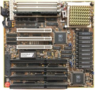 486 Motherboard,  Socket 3,  Isa/pci,  Amd 486 Dx4 100mhz,  4mb Ram