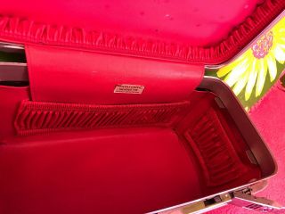 Vintage Pink Samsonite Train Case With Cosmetic Insert 3