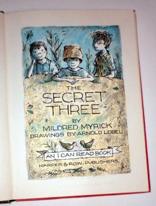 The Secret Three by Mildred Myrick (1963,  Hardcover) An I CAN READ Book VINTAGE 4