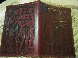 Vintage Feux - Leather Embossed Book Cover
