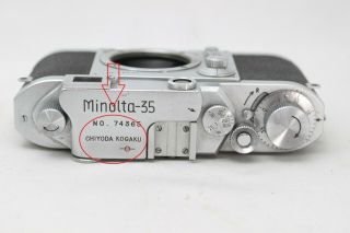Rare Minolta 35 Model II Rangefinder Film Camera Problem L007f 5