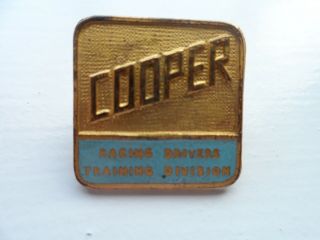 Vintage Cooper Racing Drivers Training Division Enamel Badge