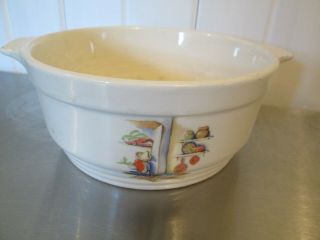Vintage Knowles Pottery Utility Ware Sleeping Mexican Tijuana U.  S.  A Bowl 44 - 3