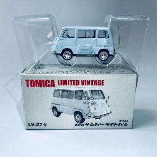 [tomica Limited Vintage Lv - 27b S=1/64 ] Subaru Sambar Light Van (light Blue)