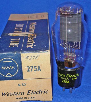 Nos / Nib Western Electric 275a Triode Tube 1957 Date