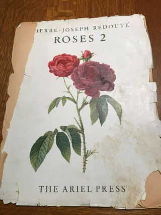 Vintage Pierre - Joseph Redoute Roses 2 Book - 1956