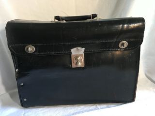 Vintage Estex Leather Briefcase Satchel Doctor Bag Tool Box Case Usa