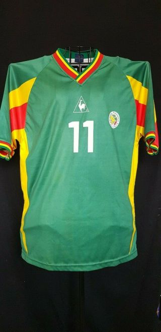 Senegal Adult L El Hadji Diouf Vintage Shirt Jersey Soccer Football