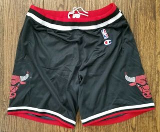 Vintage 90s Champion Chicago Bulls Basketball Shorts Nba Throwback Ds Vtg Retro