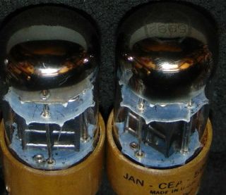 Matched Pair Bendix 6V6GT jan cea 5992 Tube ' s {} {} getter NOS Perfect 3