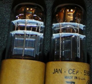 Matched Pair Bendix 6V6GT jan cea 5992 Tube ' s {} {} getter NOS Perfect 5