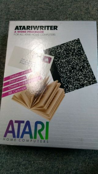 Atari 130XE,  Atari mouse,  Atariwriter Cartridge and instruction Best electronic 4