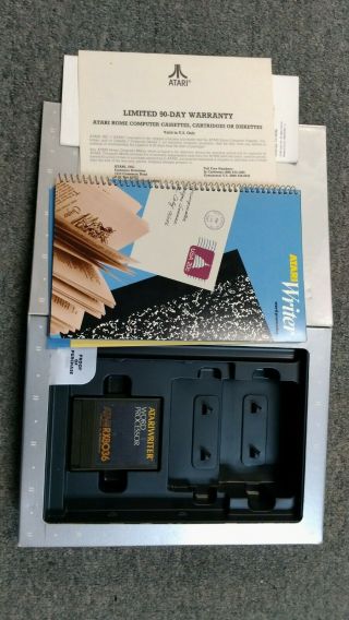 Atari 130XE,  Atari mouse,  Atariwriter Cartridge and instruction Best electronic 5