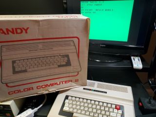 Tandy Radio Shack Trs - 80 Color Computer 2 Woth Box