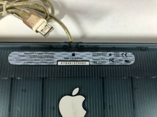 Vintage Retro Apple Mac iMac G3 Gray Wired USB Keyboard M2452 2
