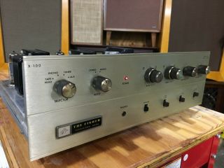 Fisher X - 100 Stereo Tube Integrated Amplifier W Tubes Circa 1963?