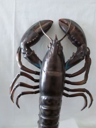 Large Vintage Life - Like Lobster Metal Wall Hanging Nautical Decor Sculpture 3