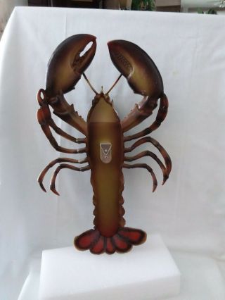 Large Vintage Life - Like Lobster Metal Wall Hanging Nautical Decor Sculpture 5