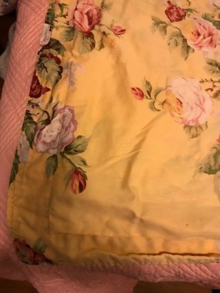 Lovely Pair Vintage Ralph Lauren Kathleen Standard Pillow Shams 2