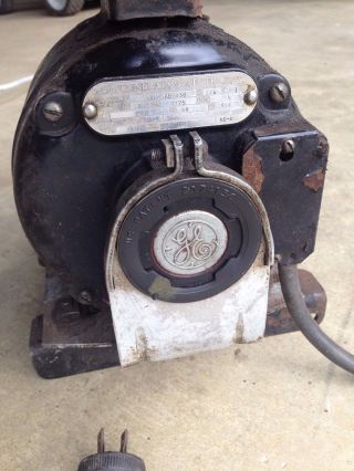 Vintage Ge General Electric Motor 1/6 Hp 1725 Rpm 5kc45ab1038 - - Runs