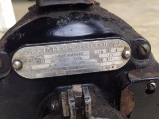 Vintage GE GENERAL ELECTRIC MOTOR 1/6 HP 1725 RPM 5KC45AB1038 - - RUNS 4