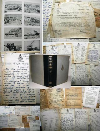 1942 - 1945 Manuscript Letters Royal Wiltshire Yeomanry 2nd World War Ww2 Army Pow