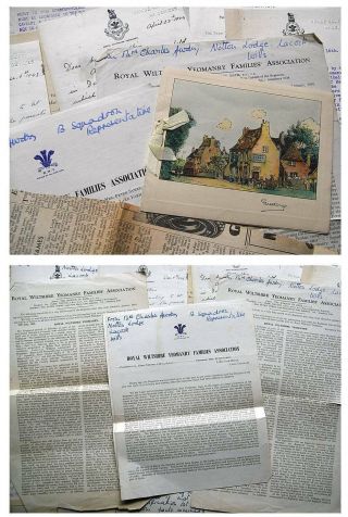 1942 - 1945 MANUSCRIPT Letters ROYAL WILTSHIRE YEOMANRY 2nd World War WW2 Army POW 6