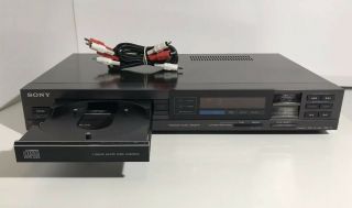 Vintage Sony Cdp - 70 Digital Single Compact Disc Cd Player,  Cables,