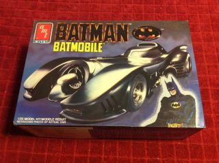 Vintage 1989 Ertl Amt Batman Bat Mobile Comic Hero Car Model Kit 6877