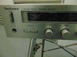Vintage Technics SA - 103 AM/FM Stereo Receiver 3