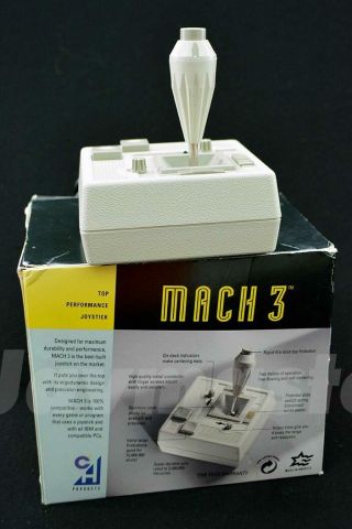 Pristine CH Products MACH III Joystick Apple IIe,  IIc,  IIgs, 2