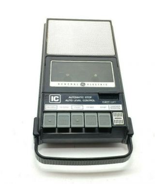 Vintage Ge General Electric 3 - 5003a Portable Cassette Tape Recorder Player