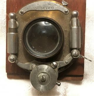 Antique FOLMER & SCHWING Camera Graphic Lens 3